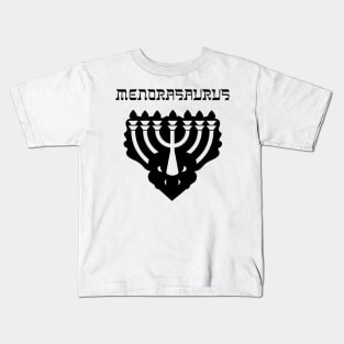 Menorasaurus Funny Hanukkah Joke Kids T-Shirt